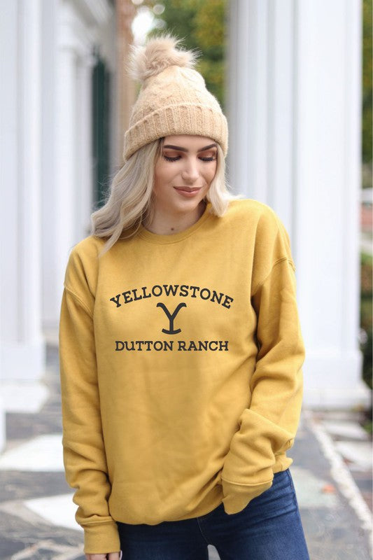 Yellowstone Dutton Ranch Premium Crew - Faylinn & Co