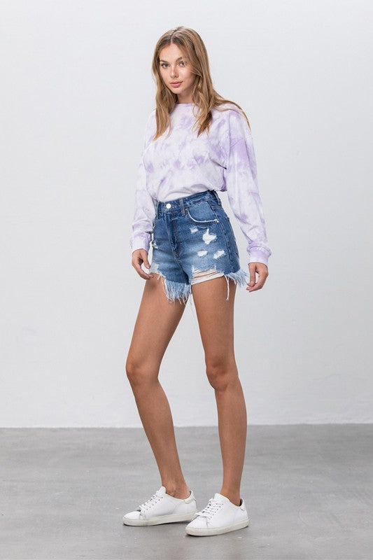 HIGH RISE PREMIUM DENIM SHORTS - Faylinn & Co