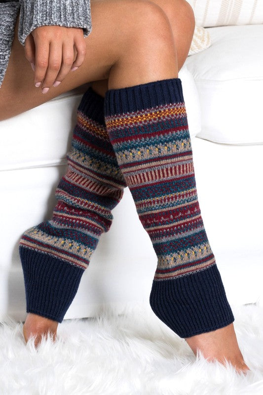 Short Fairisle Legwarmer - Faylinn & Co