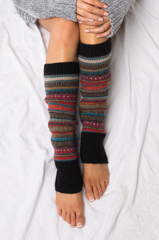 Short Fairisle Legwarmer - Faylinn & Co