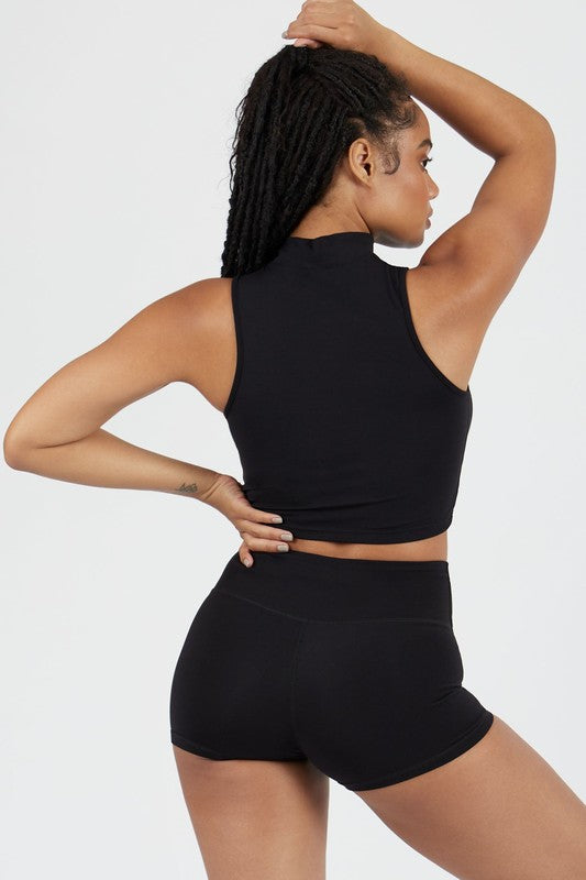 High Neck Cut Off Tank - Faylinn & Co