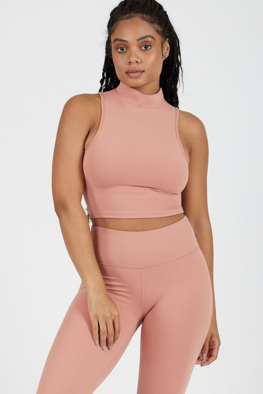 High Neck Cut Off Tank - Faylinn & Co