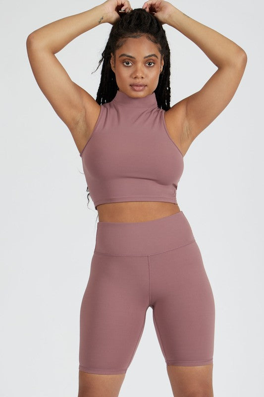 High Neck Cut Off Tank - Faylinn & Co