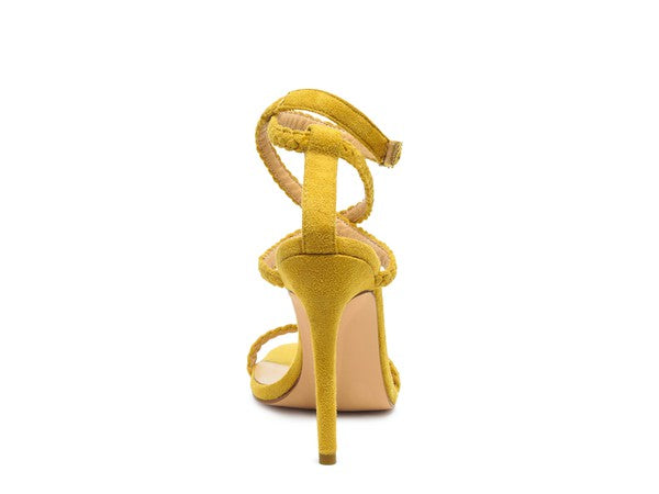 SHERRI SUEDE STILETTO SLING-BACK SANDAL - Faylinn & Co