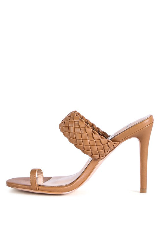 HIGH PERKS WOVEN STRAP TOE RING SANDALS - Faylinn & Co