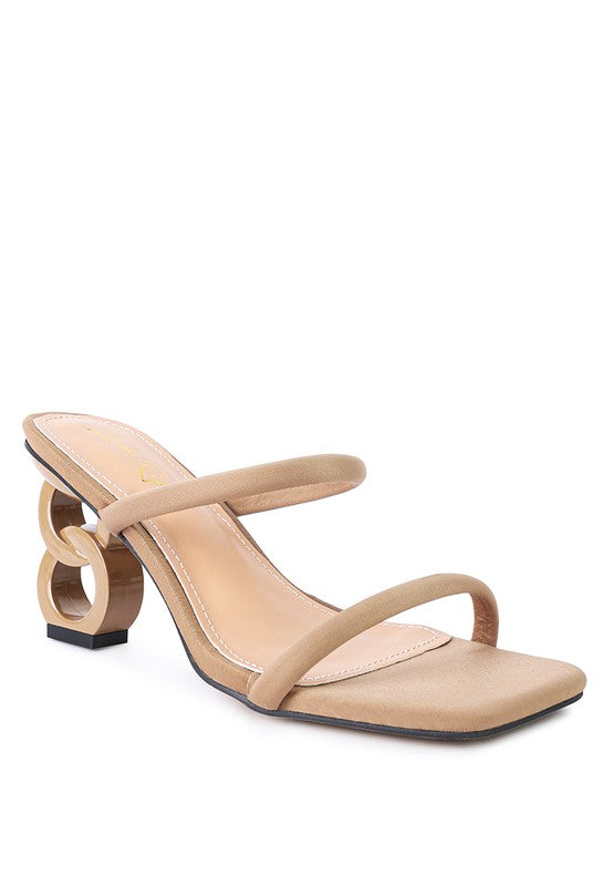 DOWNTOWN EXPERIMENT HEEL SLIDE SANDALS - Faylinn & Co