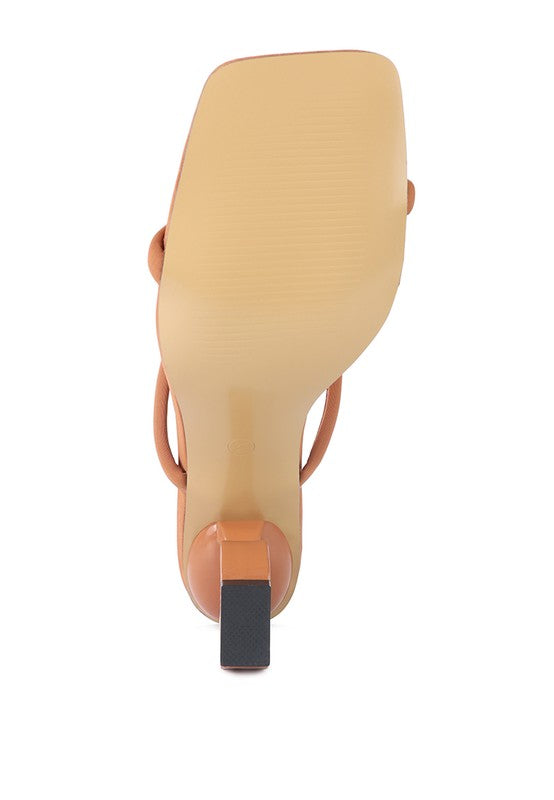 DOWNTOWN EXPERIMENT HEEL SLIDE SANDALS - Faylinn & Co