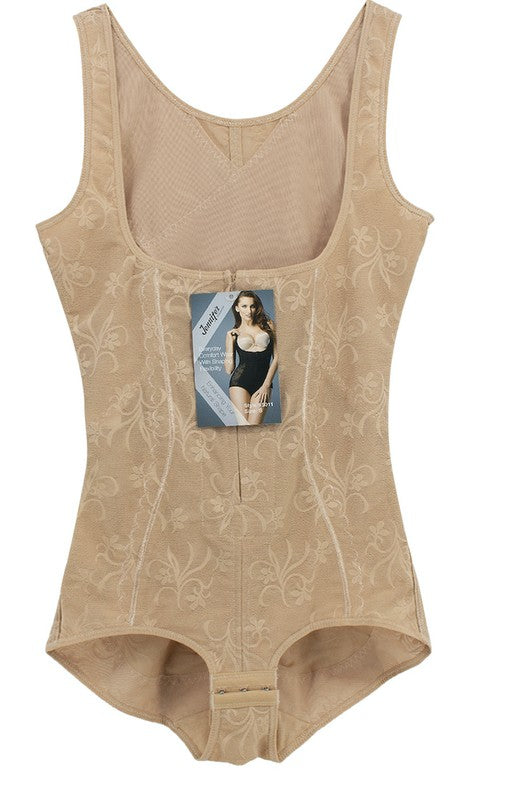 65011 Floral Mesh Body shaper With Straps - Faylinn & Co