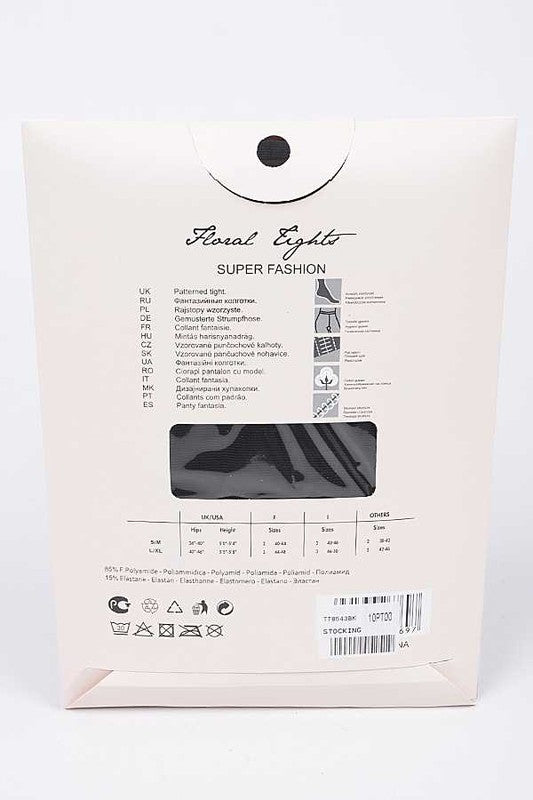Heart Designed 2 Tone Fashion Tights - Faylinn & Co