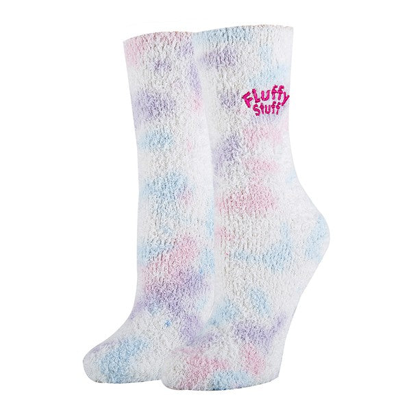 Womens Fuzzy Crew Socks - Fluffy Stuff - Faylinn & Co