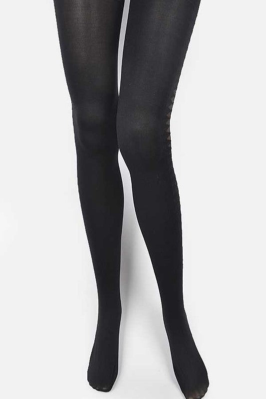 2 Tone Designed Premium Tights - Faylinn & Co