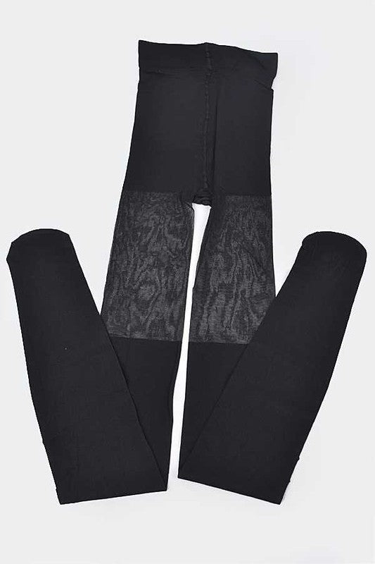 2 Tone Fashion Premium Tights - Faylinn & Co