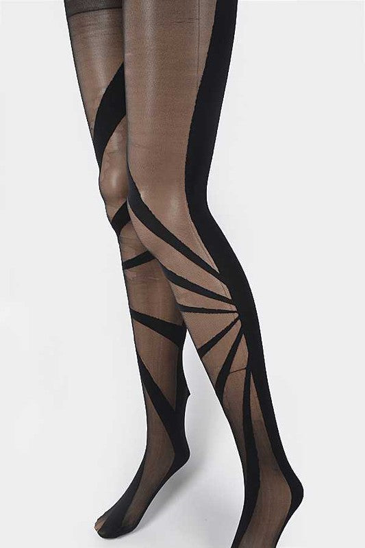 Ribbon Designed Premium Tights - Faylinn & Co