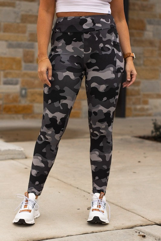 Charlie Camo Full Length Leggings - Faylinn & Co