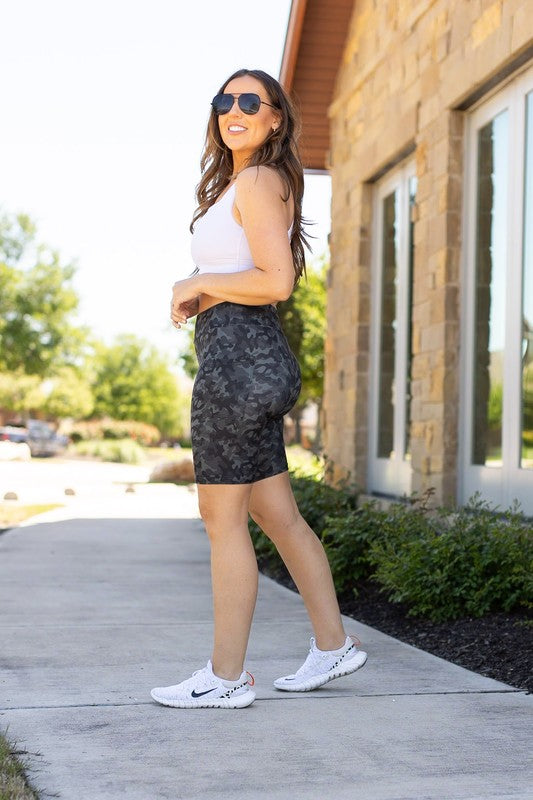 Army Camo Biker Shorts - Faylinn & Co