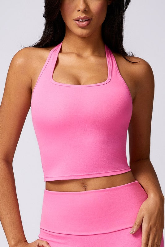 Halterneck running fitness yoga sports bras - Faylinn & Co