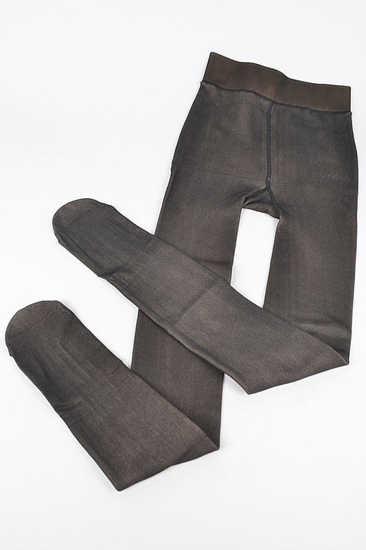 Fleece Lined Winter Tights - Faylinn & Co