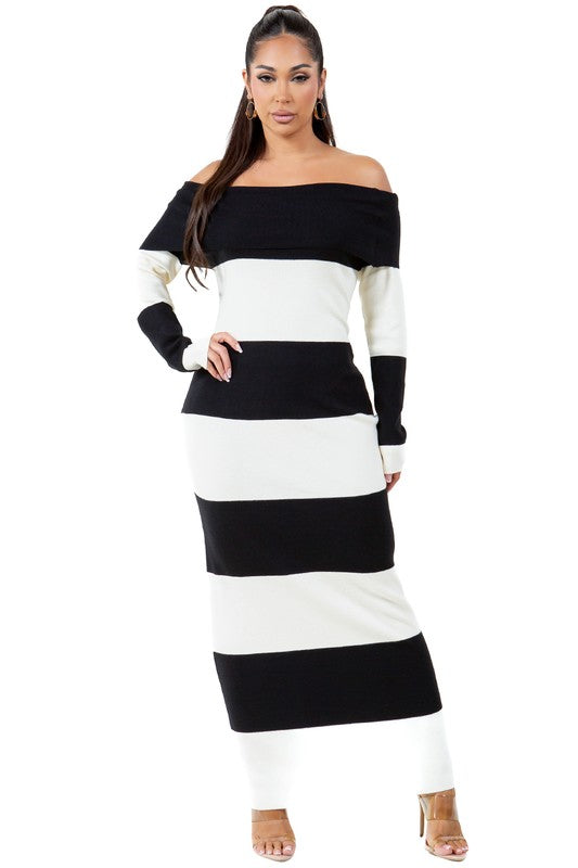 WOMEN FASHION LONG MAXI KNIT DRESS - Faylinn & Co