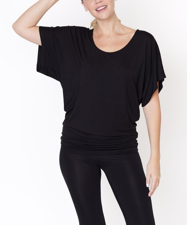 BAMBOO SK U NECK TUNIC - Faylinn & Co