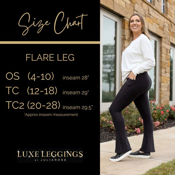 The Reese Purple Flare Leggings - Faylinn & Co