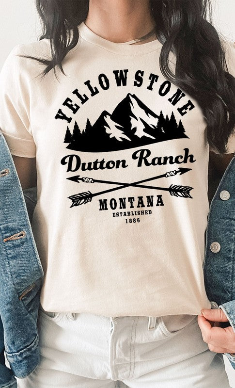 Yellowstone Dutton Ranch Montana Graphic Tee - Faylinn & Co