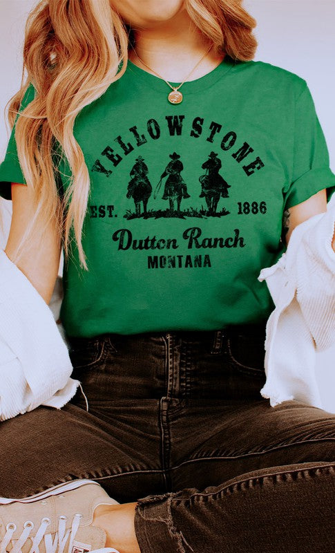 Yellowstone Dutton Ranch Men Riding Graphic Tee - Faylinn & Co