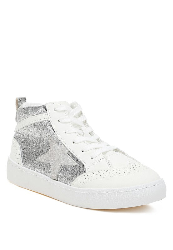 Sonic Star High Ankle Sneakers - Faylinn & Co