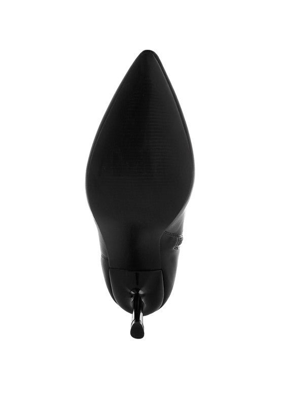 Pumila Stiletto Heel Sock Boots - Faylinn & Co