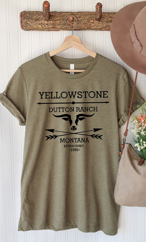 Yellowstone Dutton Ranch Montana Graphic Tee - Faylinn & Co