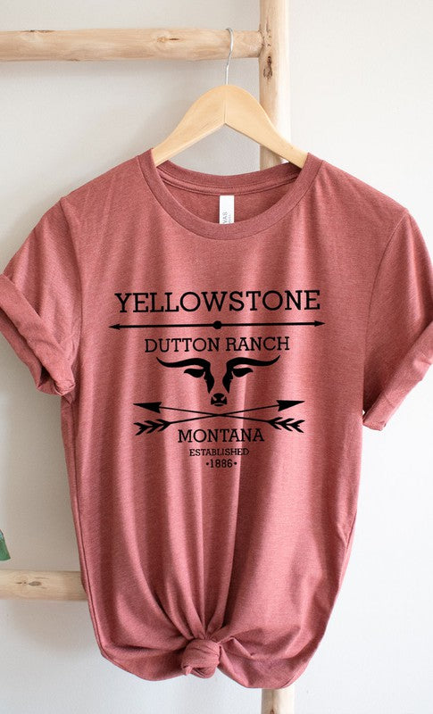 Yellowstone Dutton Ranch Montana Graphic Tee - Faylinn & Co