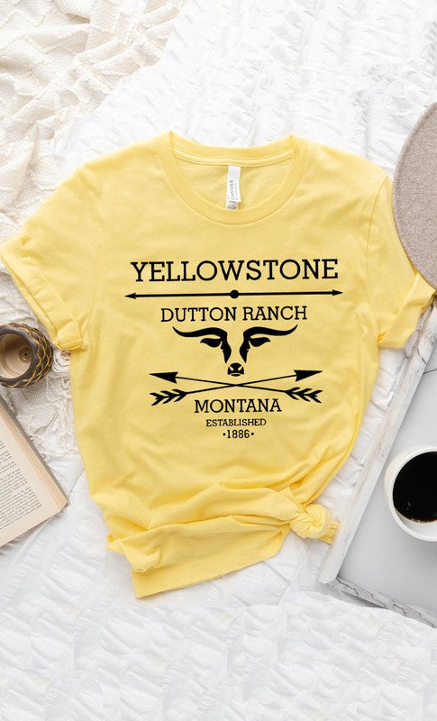 Yellowstone Dutton Ranch Montana Graphic Tee - Faylinn & Co