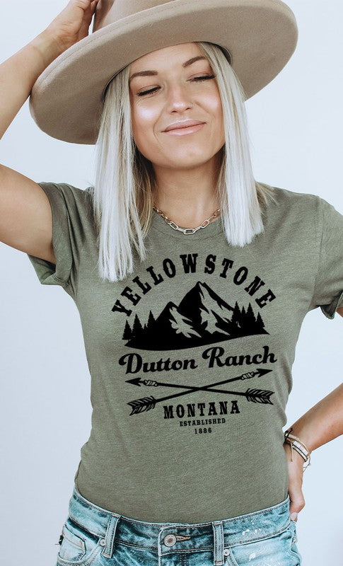 Yellowstone Dutton Ranch Montana Graphic Tee - Faylinn & Co