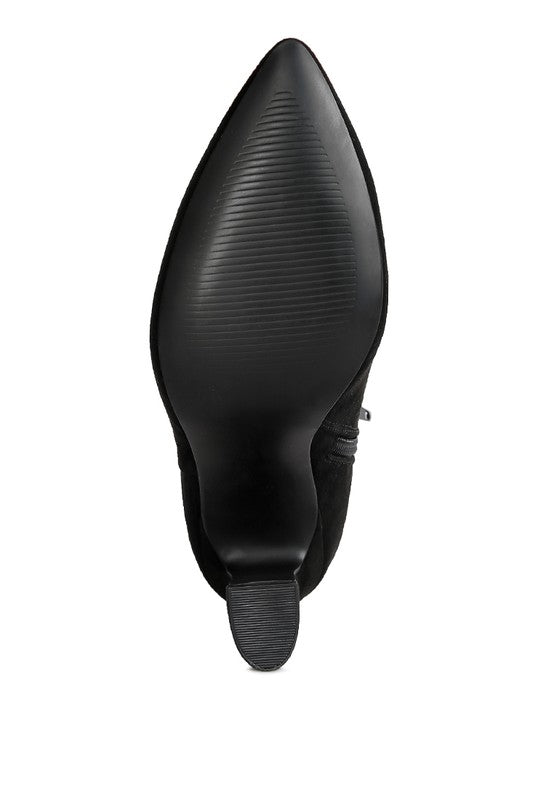 Clubdate Block Heeled Ankle Boots - Faylinn & Co