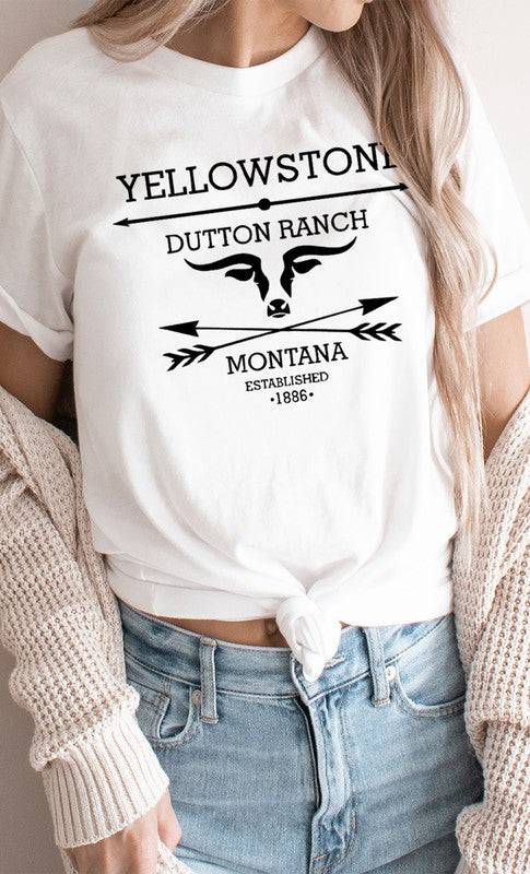 Yellowstone Dutton Ranch Montana Graphic Tee - Faylinn & Co