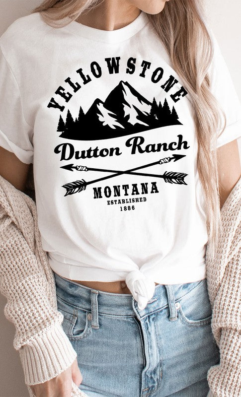 Yellowstone Dutton Ranch Montana Graphic Tee - Faylinn & Co