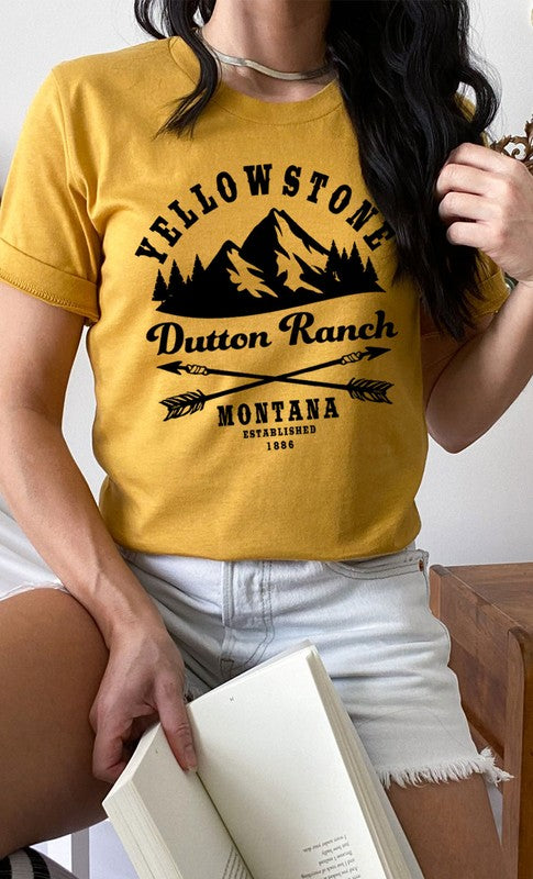 Yellowstone Dutton Ranch Montana Graphic Tee - Faylinn & Co