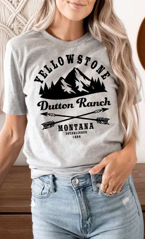 Yellowstone Dutton Ranch Montana PLUS Graphic Tee - Faylinn & Co