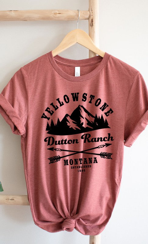 Yellowstone Dutton Ranch Montana Graphic Tee - Faylinn & Co