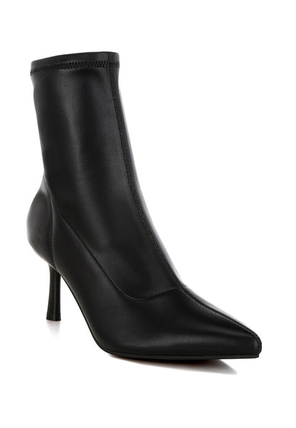 Pumila Stiletto Heel Sock Boots - Faylinn & Co
