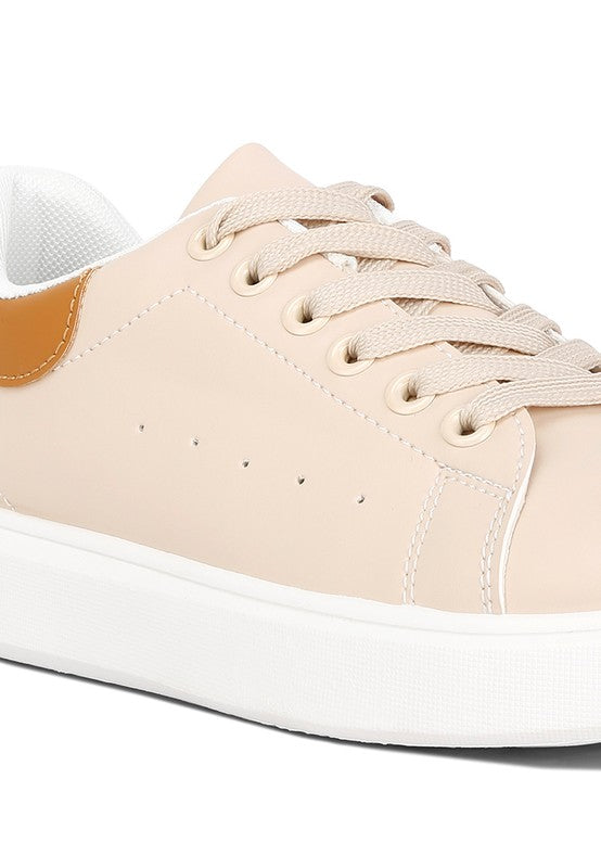 Enora Comfortable Lace Up Sneakers - Faylinn & Co