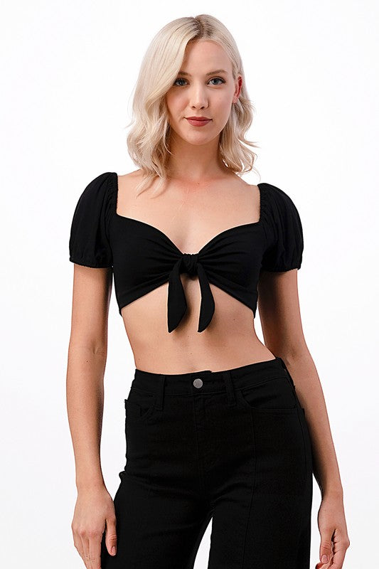 CROSS STRAP CROP TOP - Faylinn & Co