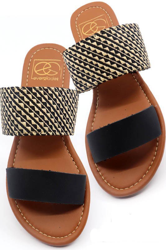 Two Band Slide Sandal - Faylinn & Co