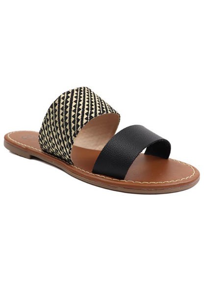 Two Band Slide Sandal - Faylinn & Co