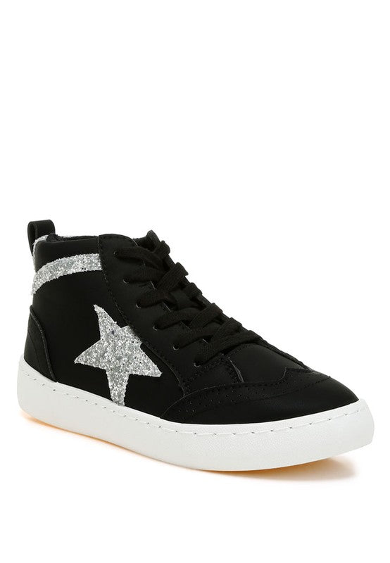 Sonic Star High Ankle Sneakers - Faylinn & Co