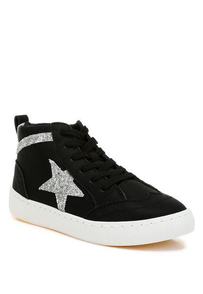 Sonic Star High Ankle Sneakers - Faylinn & Co
