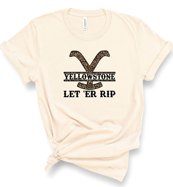Yellowstone Let Er Rip Boutique Style Tee - Faylinn & Co