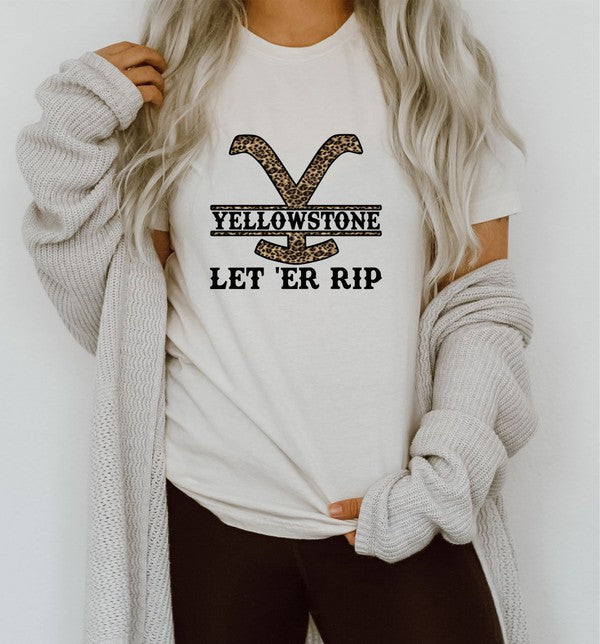 Yellowstone Let Er Rip Boutique Style Tee - Faylinn & Co