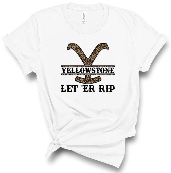 Yellowstone Let Er Rip Boutique Style Tee - Faylinn & Co