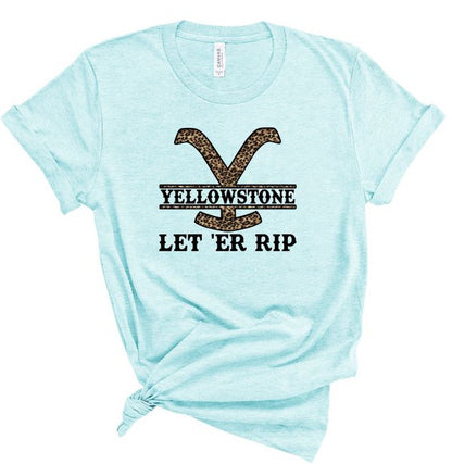 Yellowstone Let Er Rip Boutique Style Tee - Faylinn & Co