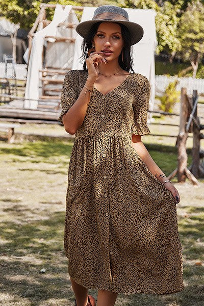 Leopard dress - Faylinn & Co
